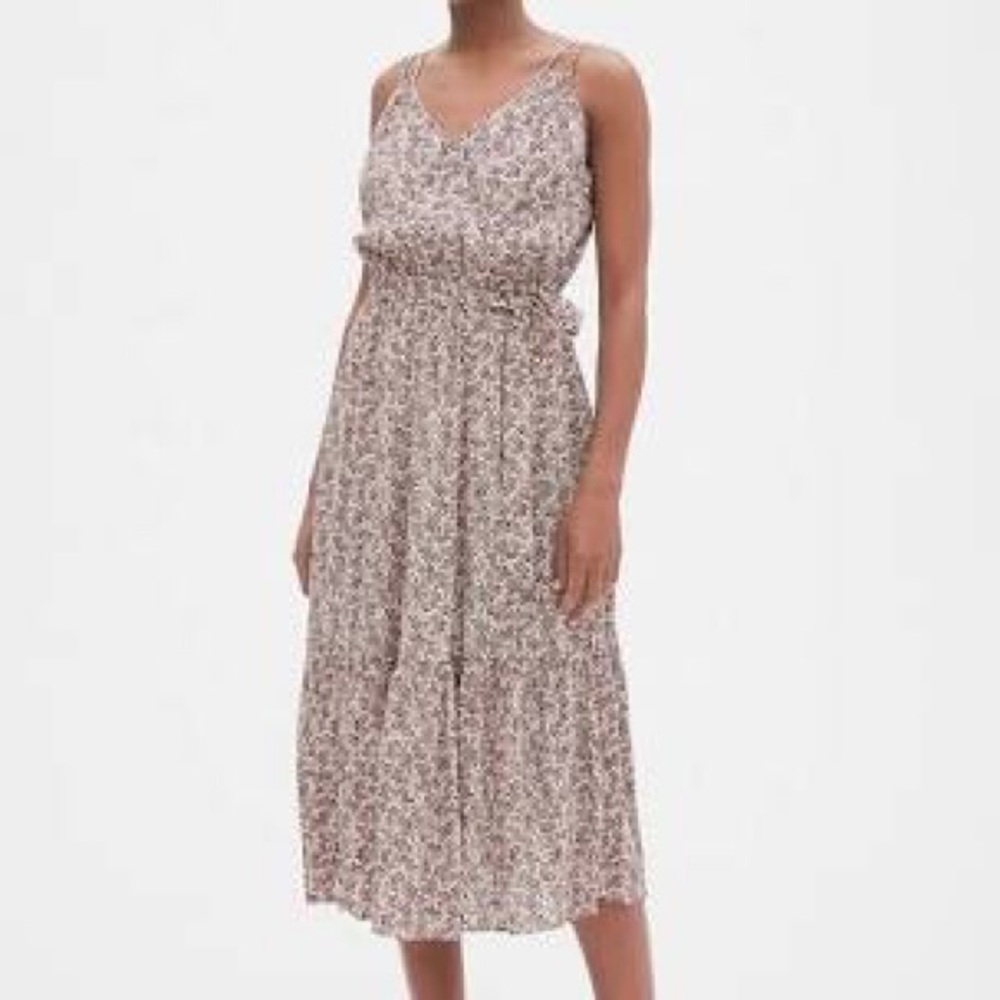 Gap Strappy Boho Dress in Red Floral